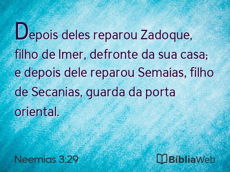 Neemias 3:29 em imagem para compartilhar
