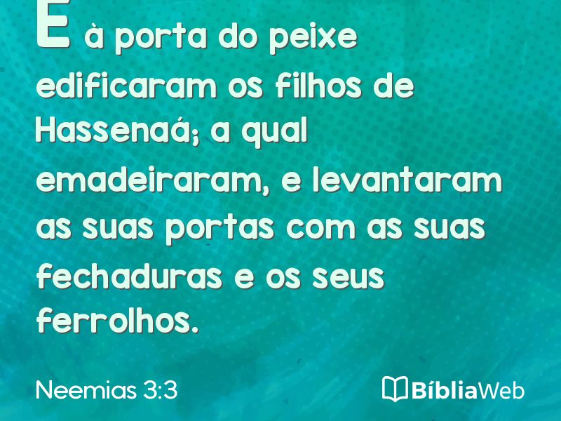 Neemias 3:3 em imagem para compartilhar