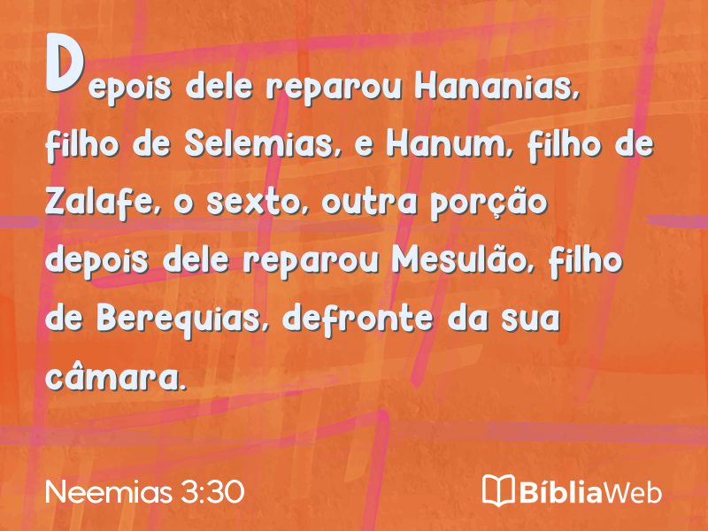 Neemias 3:30 em imagem para compartilhar