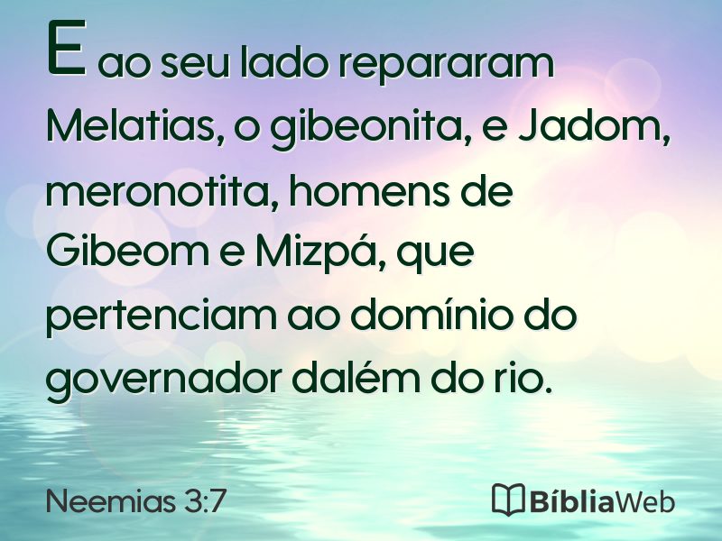 Neemias 3:7 em imagem para compartilhar