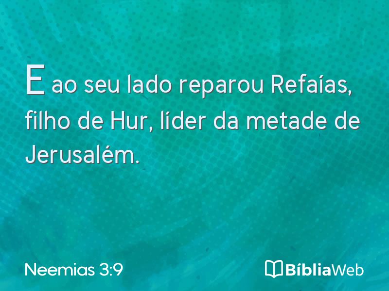 Neemias 3:9 em imagem para compartilhar