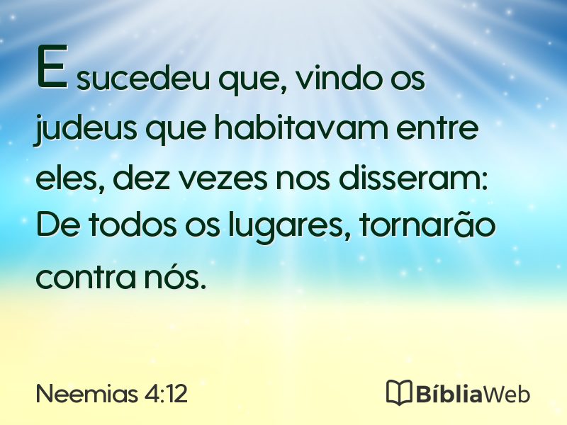 Neemias 4:12 em imagem para compartilhar