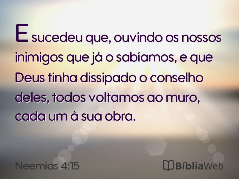 Neemias 4:15 em imagem para compartilhar