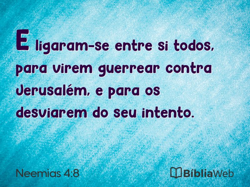 Neemias 4:8 em imagem para compartilhar