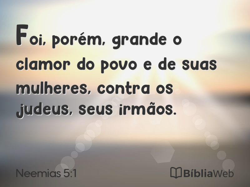 Neemias 5:1 em imagem para compartilhar