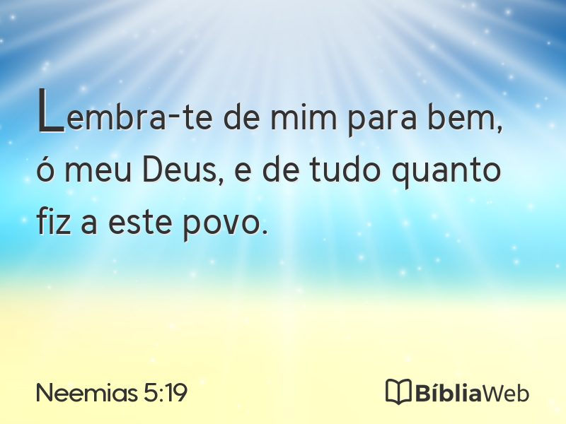 Neemias 5:19 em imagem para compartilhar