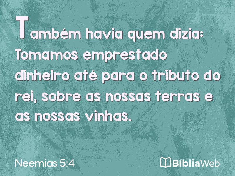Neemias 5:4 em imagem para compartilhar