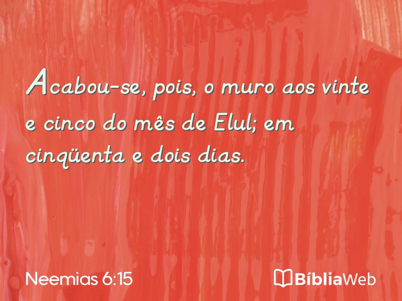 Neemias 6:15 em imagem para compartilhar