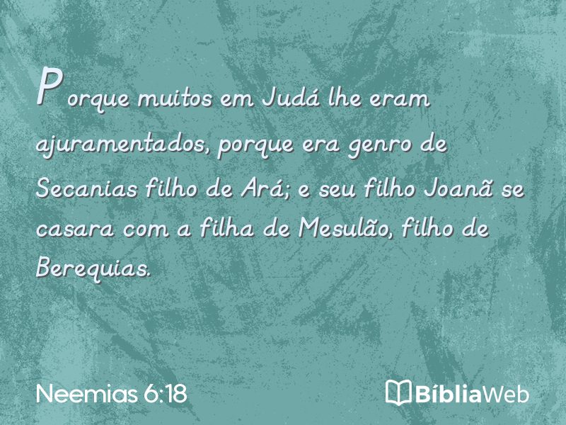 Neemias 6:18 em imagem para compartilhar