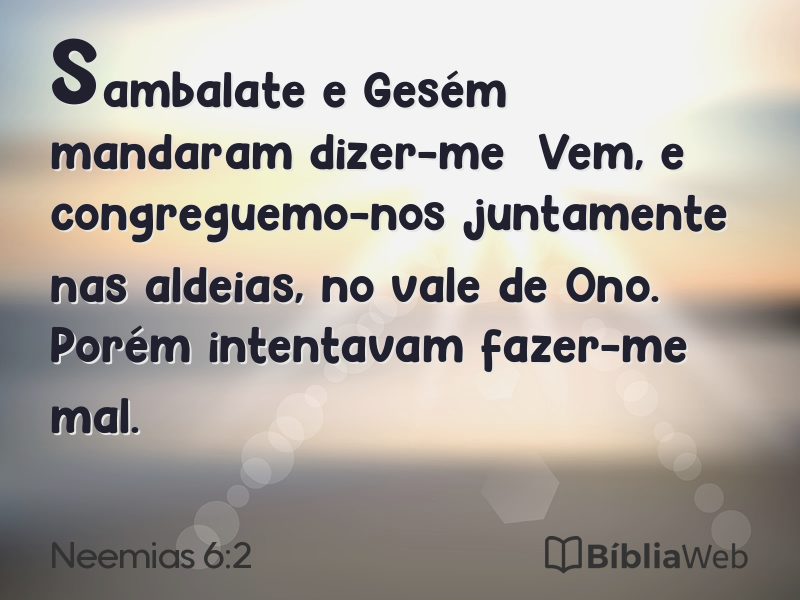 Neemias 6:2 em imagem para compartilhar