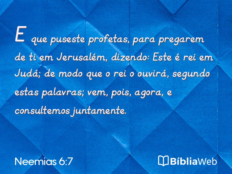 Neemias 6:7 em imagem para compartilhar