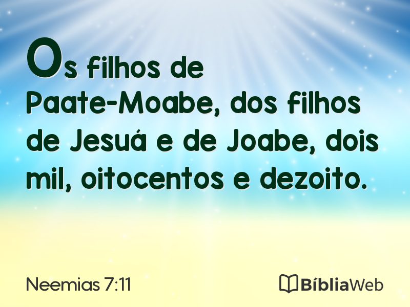 Neemias 7:11 em imagem para compartilhar