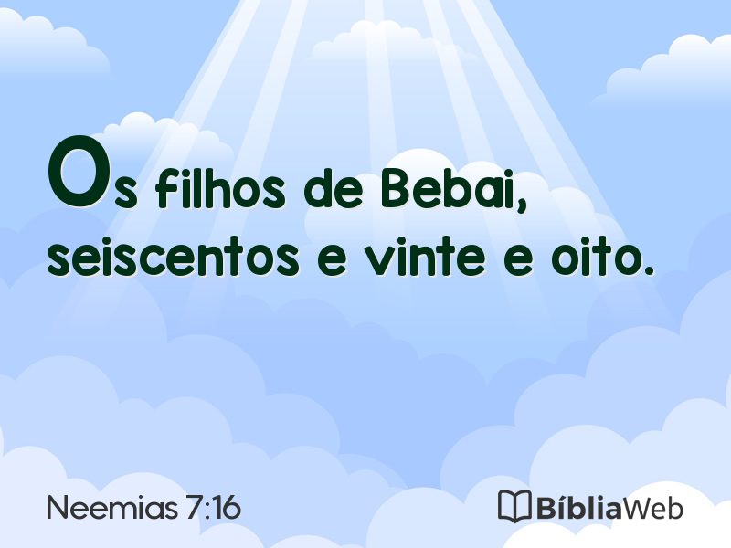 Neemias 7:16 em imagem para compartilhar