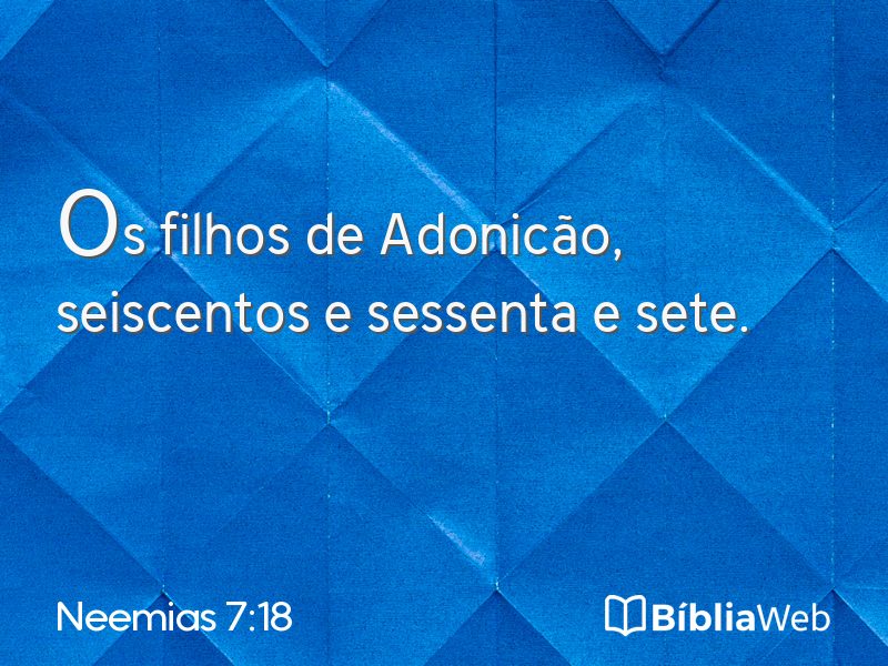 Neemias 7:18 em imagem para compartilhar