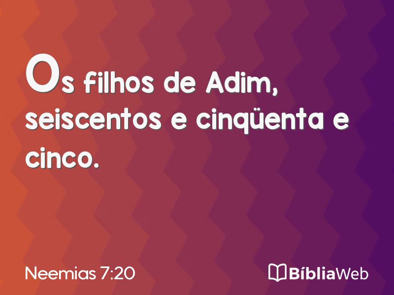Neemias 7:20 em imagem para compartilhar