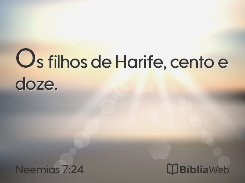 Neemias 7:24 em imagem para compartilhar