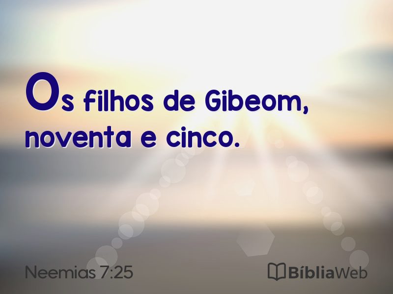 Neemias 7:25 em imagem para compartilhar