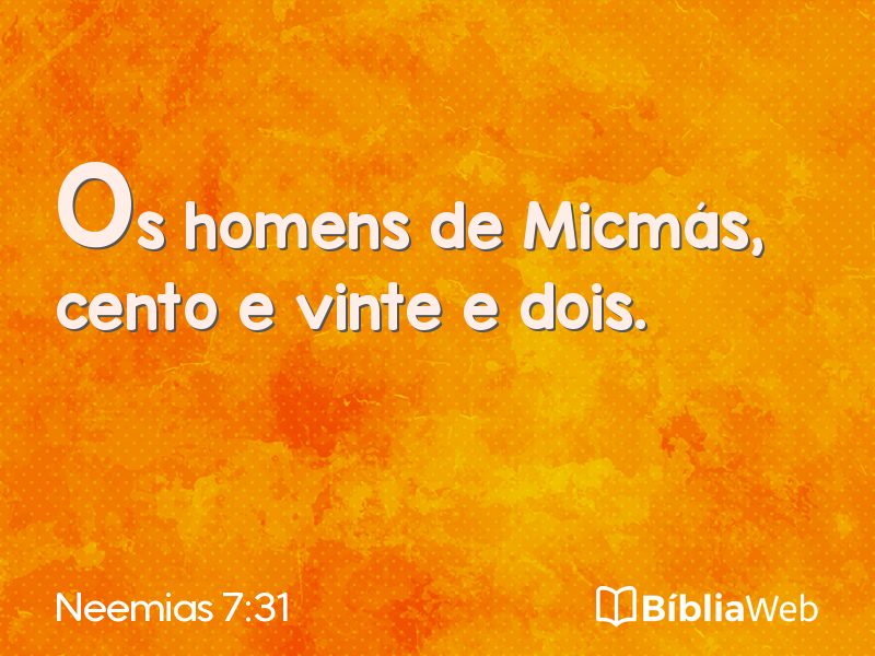 Neemias 7:31 em imagem para compartilhar