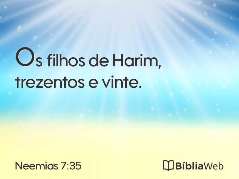 Neemias 7:35 em imagem para compartilhar