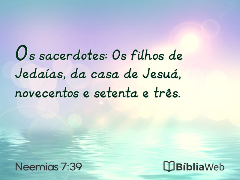 Neemias 7:39 em imagem para compartilhar