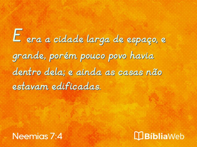 Neemias 7:4 em imagem para compartilhar