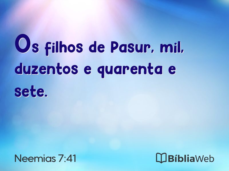 Neemias 7:41 em imagem para compartilhar