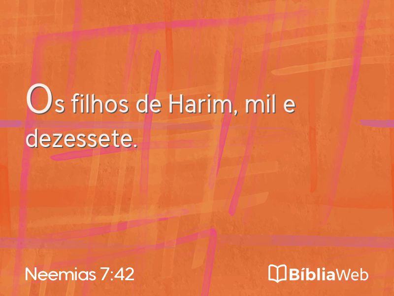 Neemias 7:42 em imagem para compartilhar