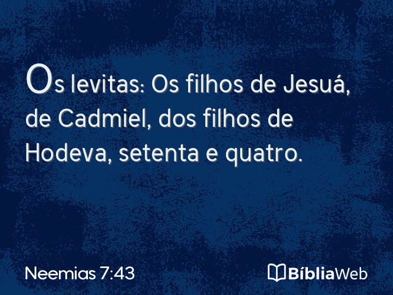 Neemias 7:43 em imagem para compartilhar