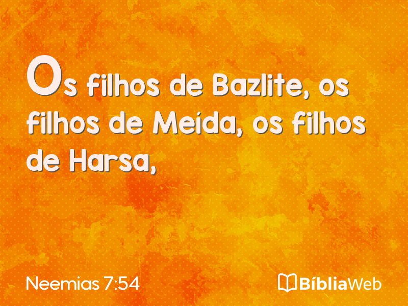 Neemias 7:54 em imagem para compartilhar