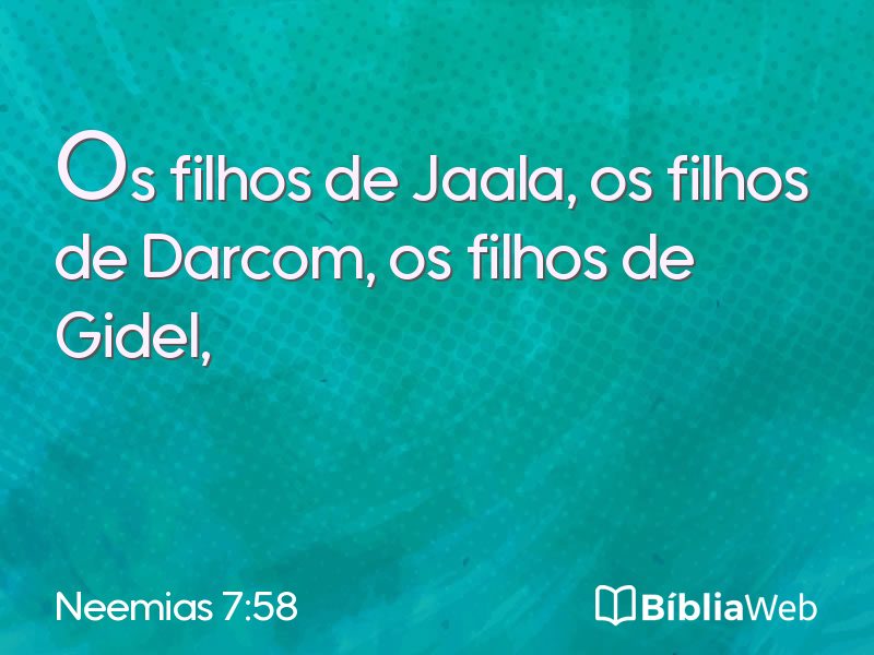 Neemias 7:58 em imagem para compartilhar