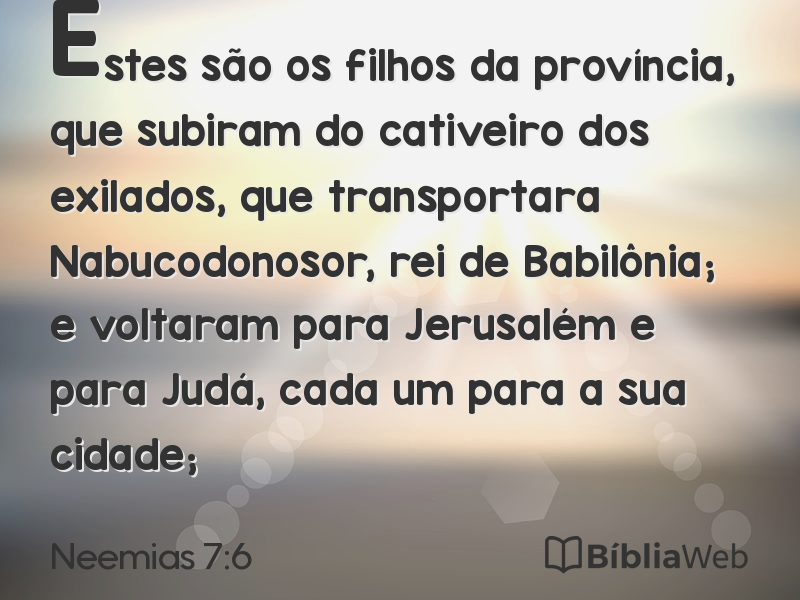 Neemias 7:6 em imagem para compartilhar