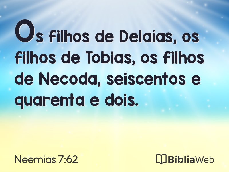 Neemias 7:62 em imagem para compartilhar