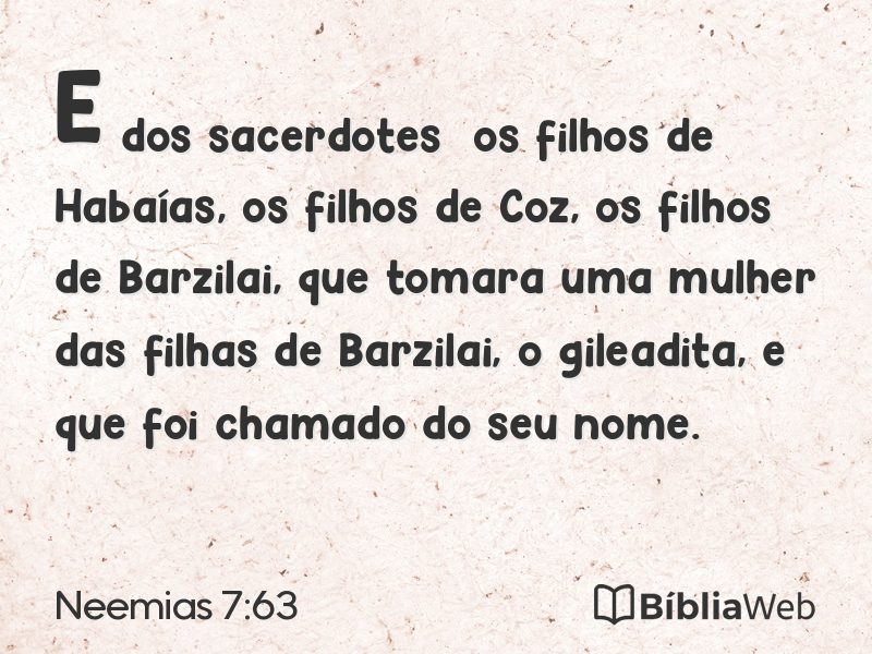 Neemias 7:63 em imagem para compartilhar