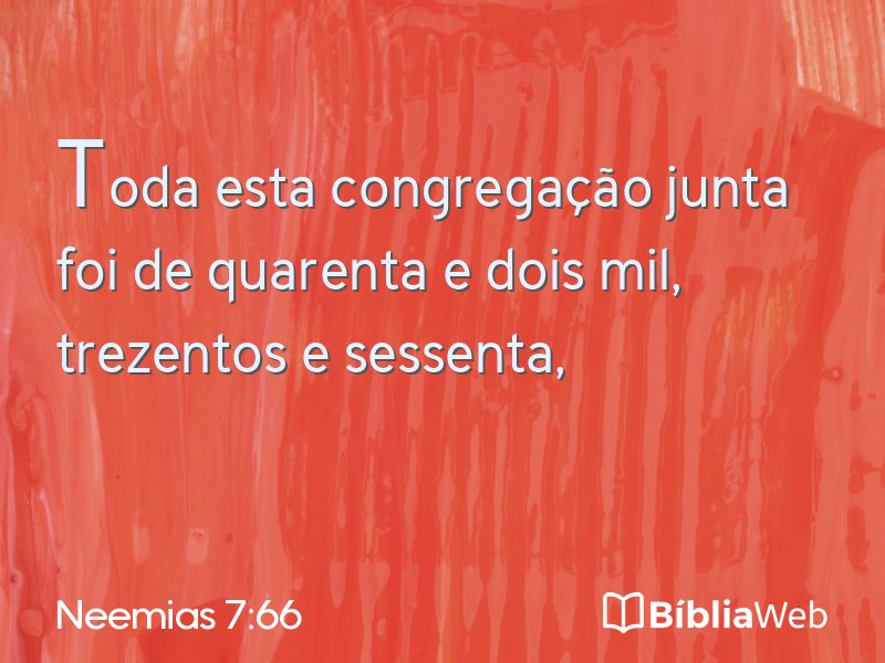 Neemias 7:66 em imagem para compartilhar