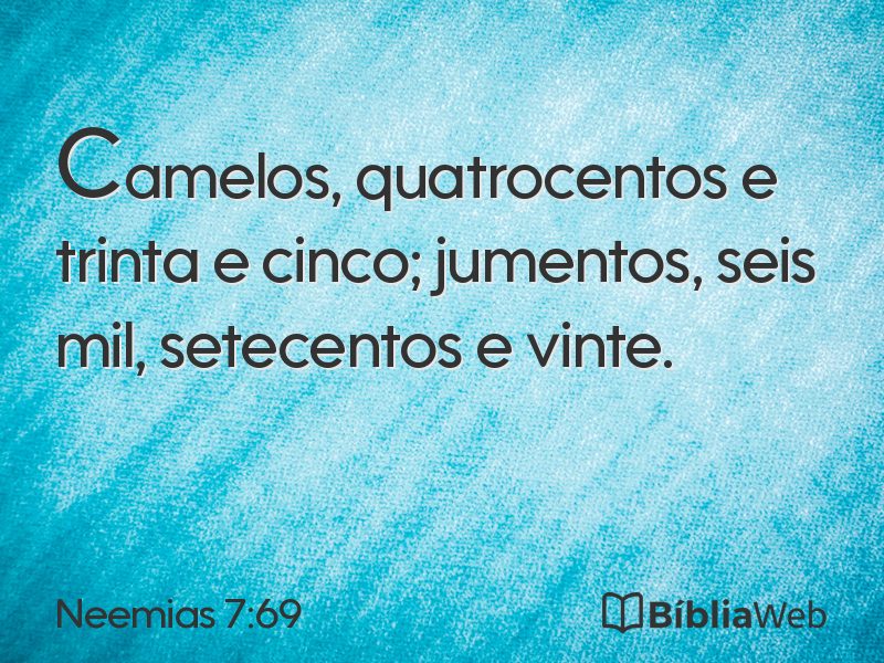 Neemias 7:69 em imagem para compartilhar