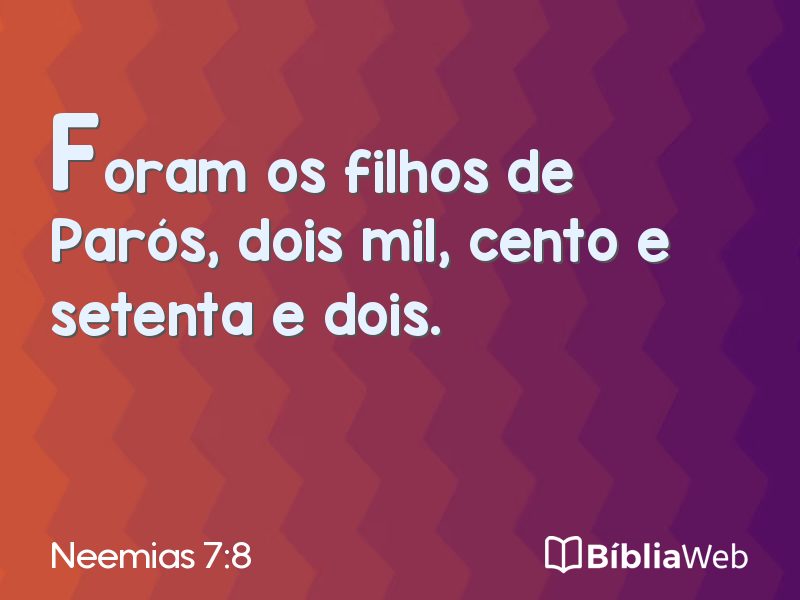 Neemias 7:8 em imagem para compartilhar