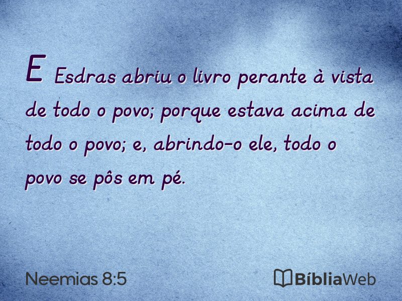 Neemias 8:5 em imagem para compartilhar