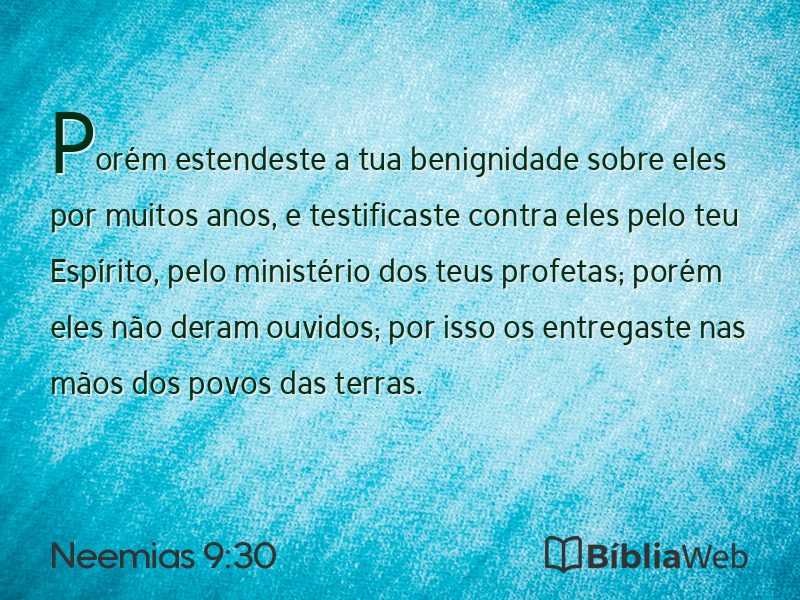 Neemias 9:30 em imagem para compartilhar