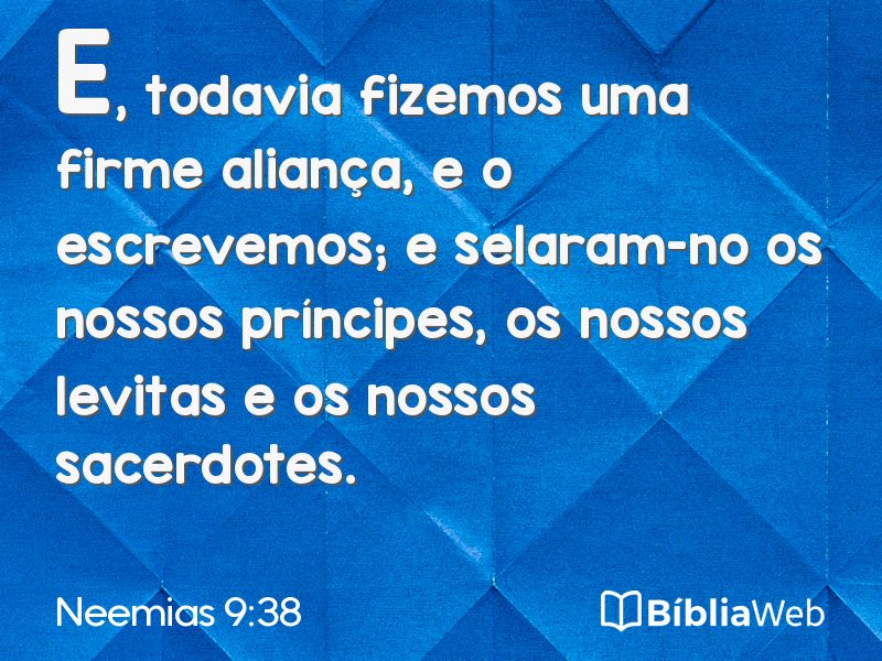Neemias 9:38 em imagem para compartilhar