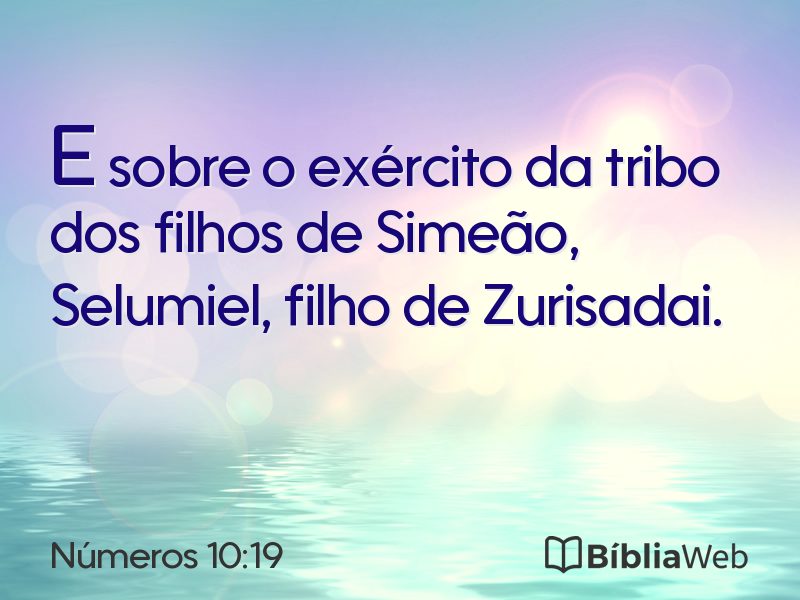 Números 10:19 em imagem para compartilhar