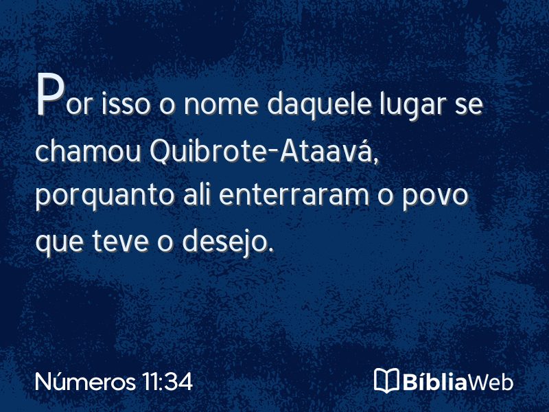 Números 11:34 em imagem para compartilhar