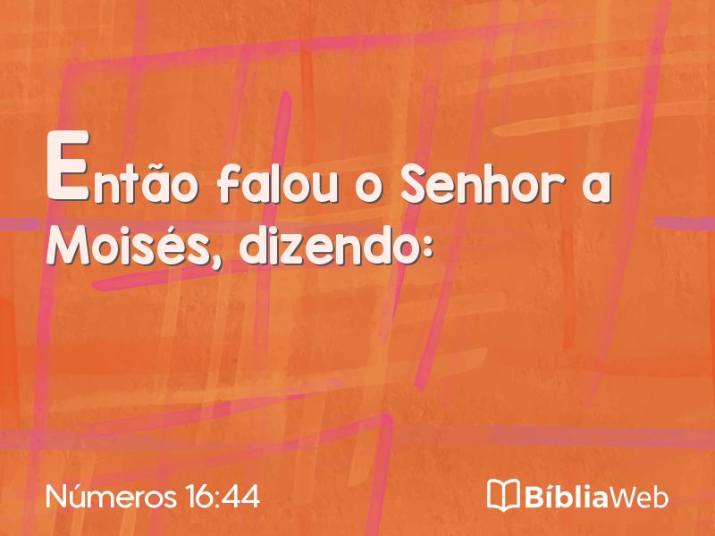 Números 16:44 em imagem para compartilhar