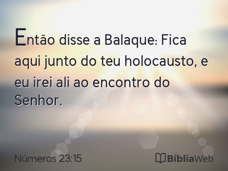 Números 23:15 em imagem para compartilhar