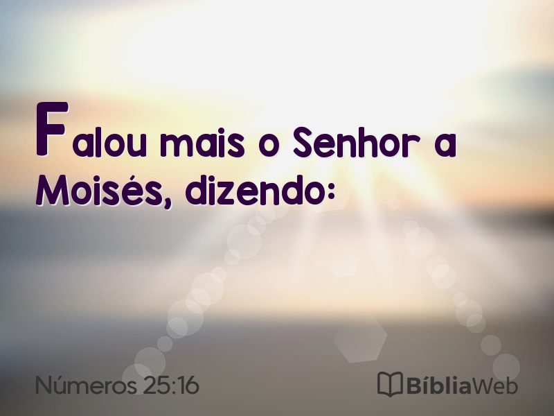 Números 25:16 em imagem para compartilhar