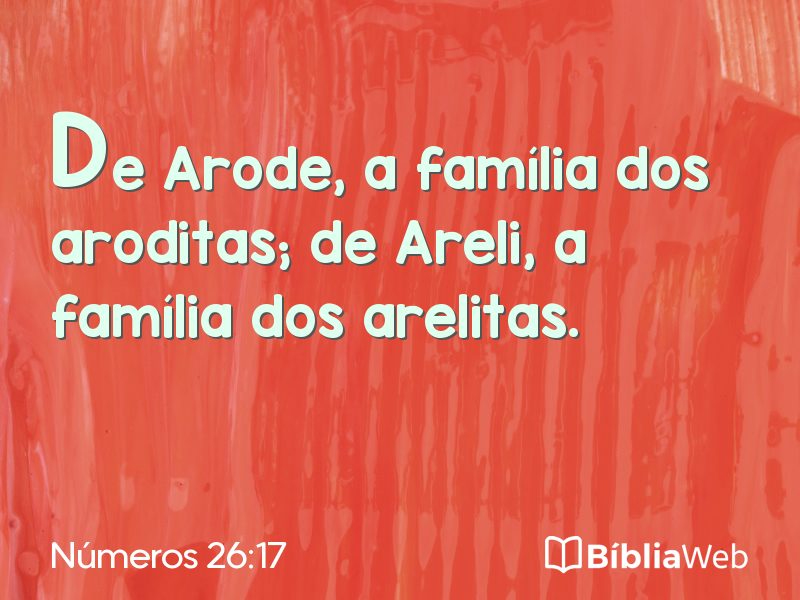 Números 26:17 em imagem para compartilhar