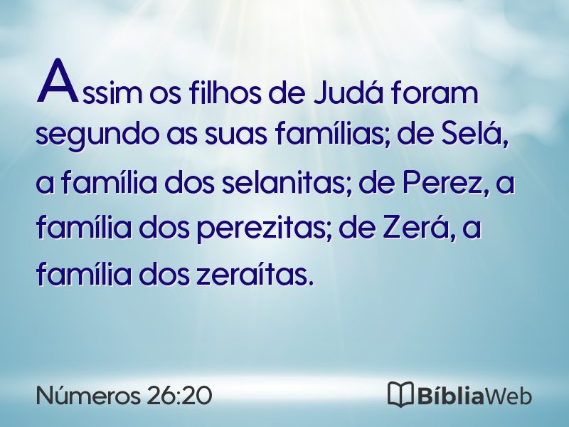 Números 26:20 em imagem para compartilhar