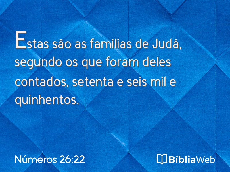 Números 26:22 em imagem para compartilhar