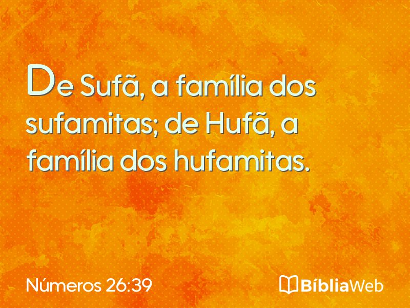 Números 26:39 em imagem para compartilhar