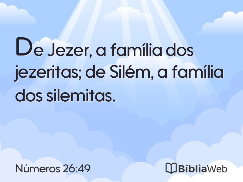 Números 26:49 em imagem para compartilhar