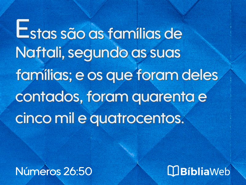 Números 26:50 em imagem para compartilhar